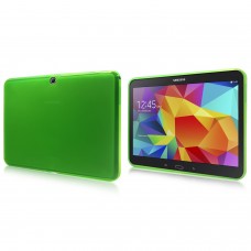 Samsung Galaxy Tab 4 10.1" - TPU Soft Protective Tablet Cover Case - Clear Matte Green